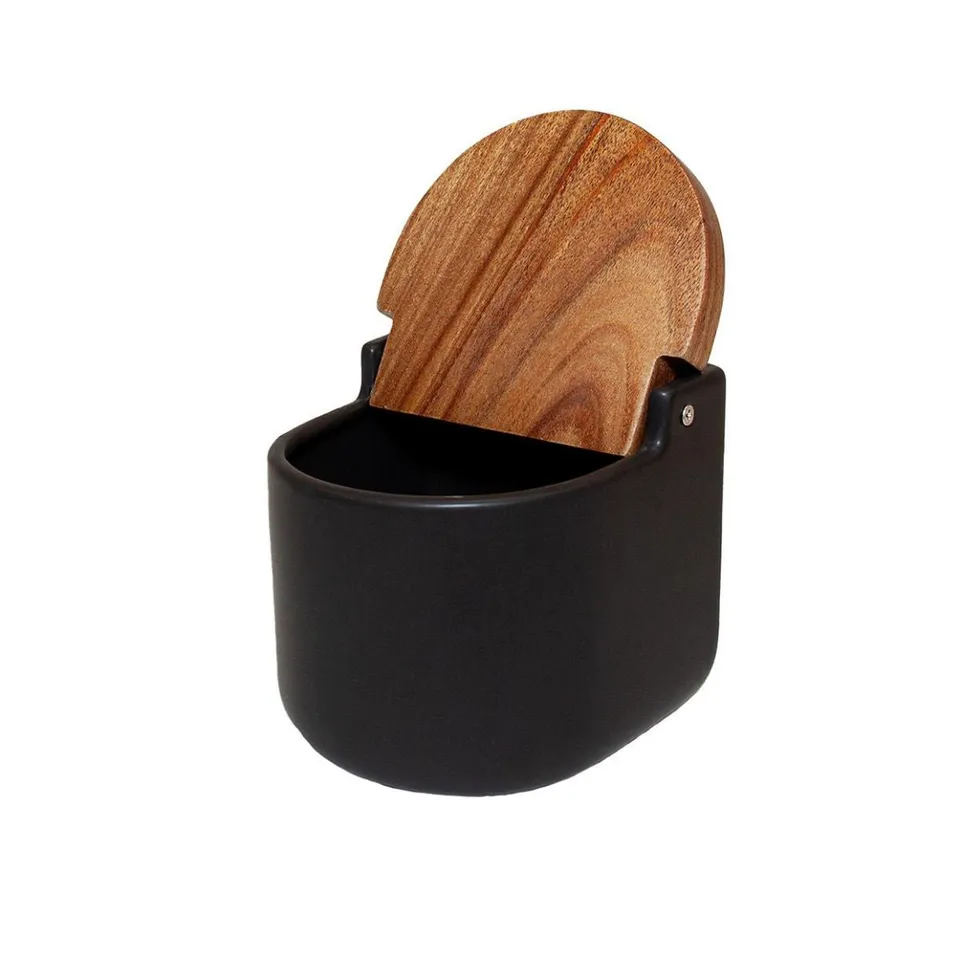 andrea-house-salero-salero-schwarz-keramik-mit-akaziendeckel image 1