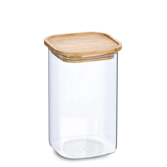 zeller-present-vorratsglas-bambusdeckel-1300-ml image 1