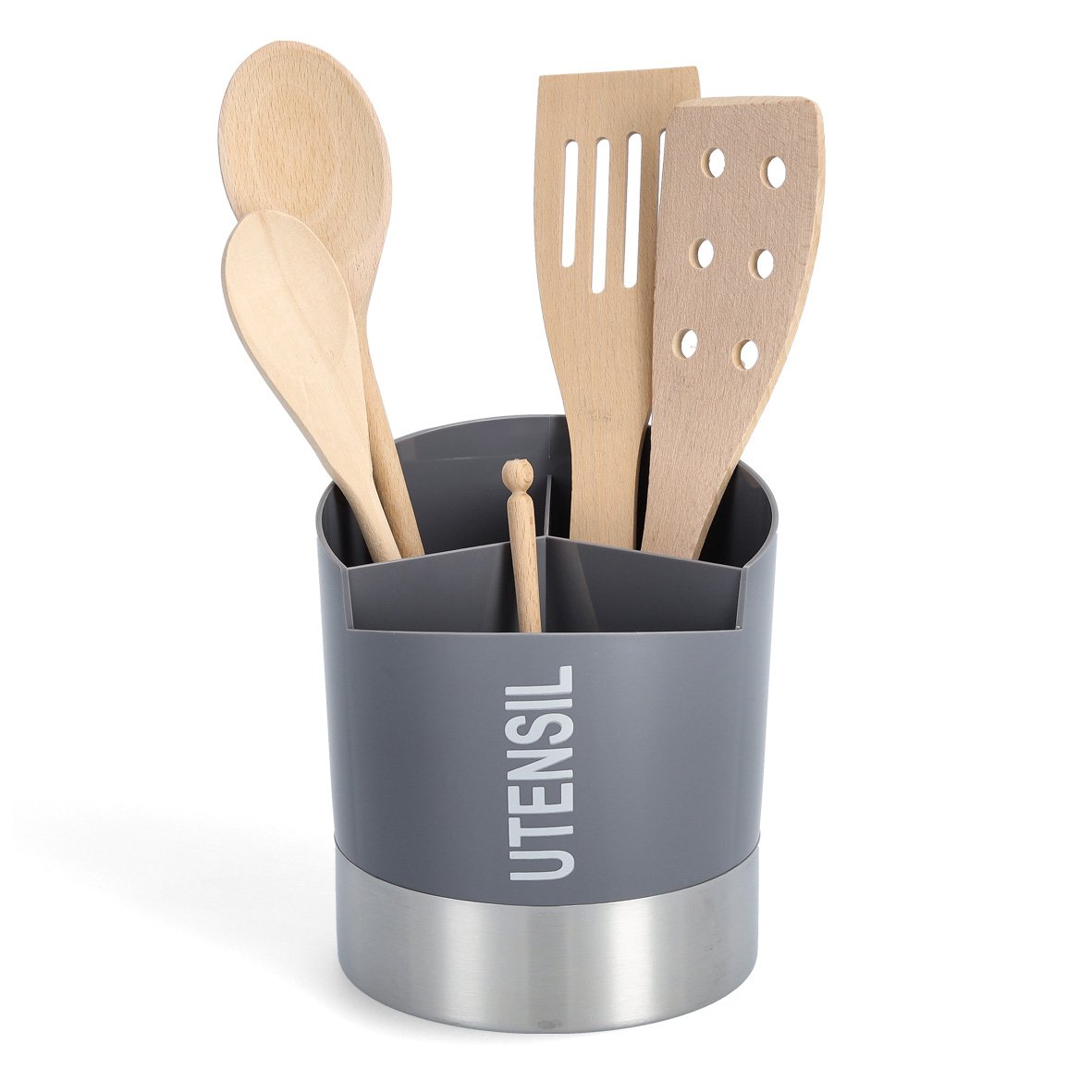 zeller-present-home-living-utensilienhalter-anthrazit-3-f-cher image 2