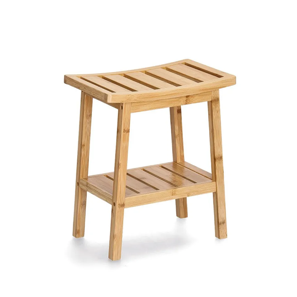 zeller-present-home-living-hocker-bambus-mit-ablage image 1