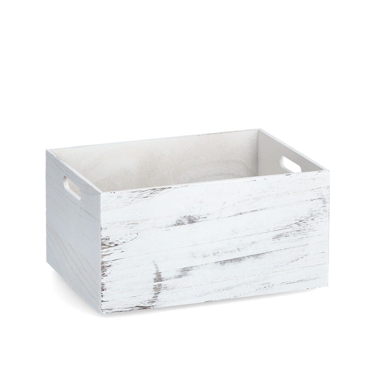 zeller-present-rustic-wei-aufbewahrungskiste-holz-vintage image 1