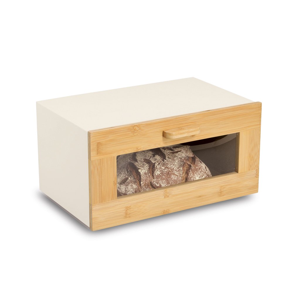 zeller-present-k-che-brotkasten-metall-bambus-beige-mit-klappe image 3