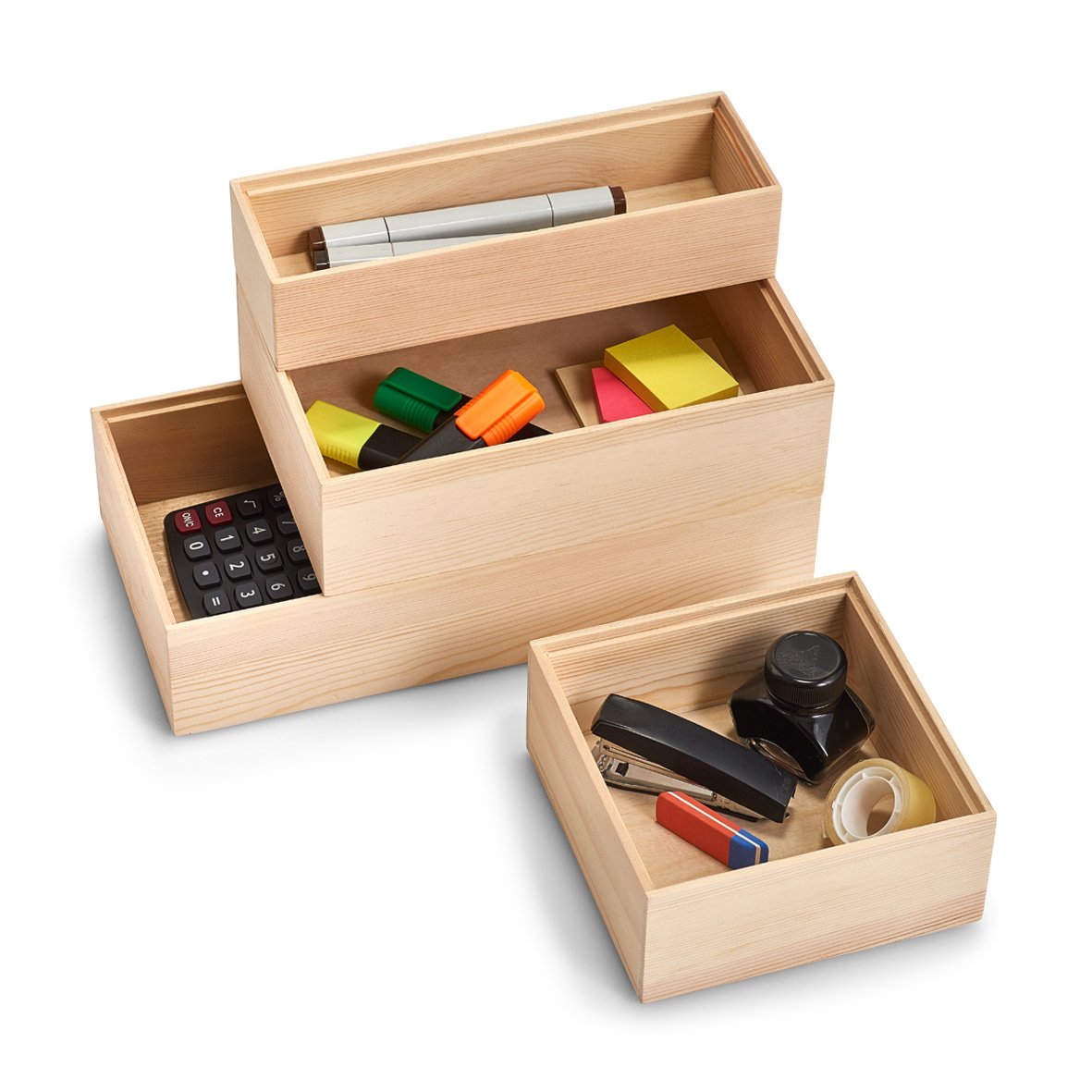 zeller-present-home-ordnungsbox-kiefer-stapelbar image 2