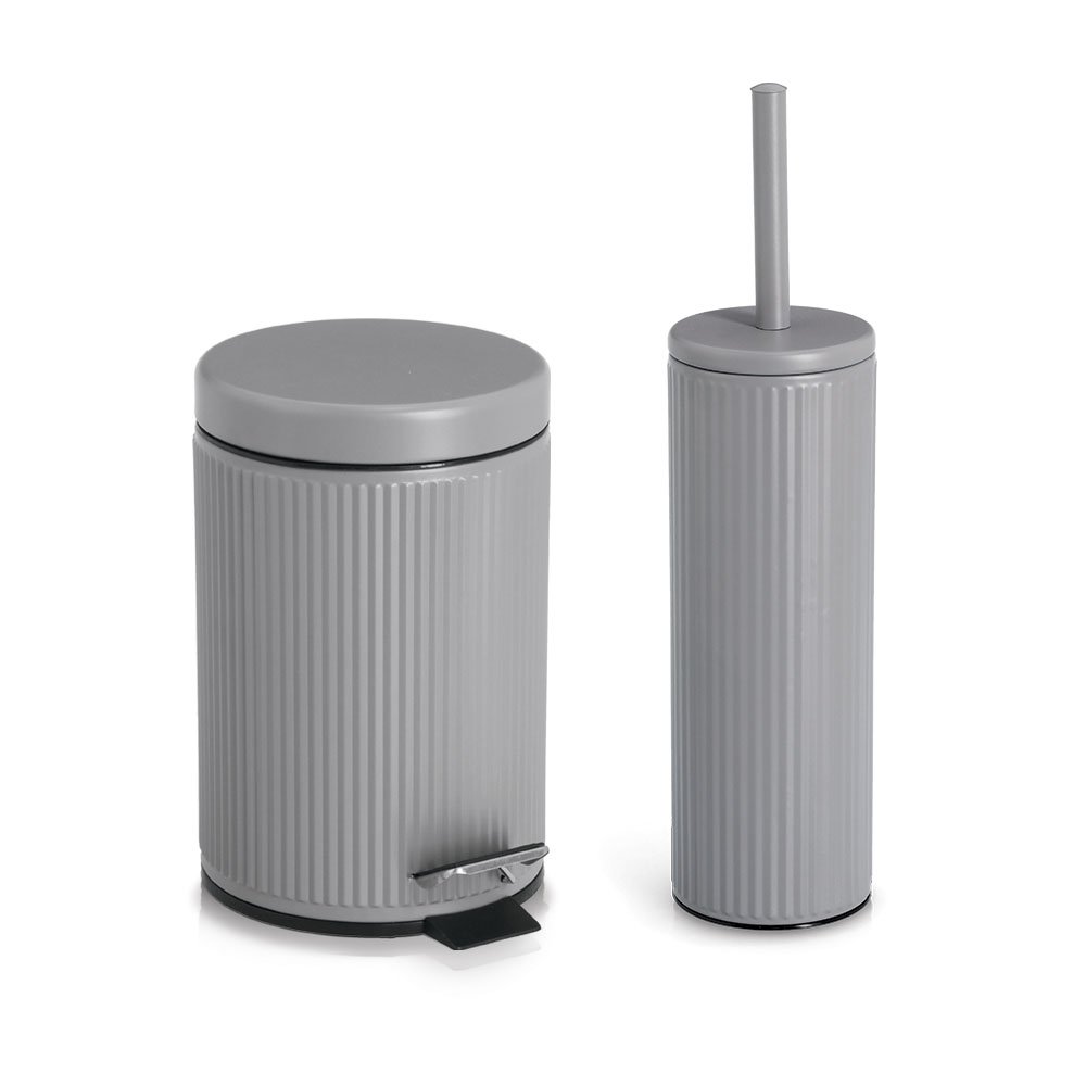 zeller-present-bad-kosmetikeimer-grau-3-liter-metall image 4
