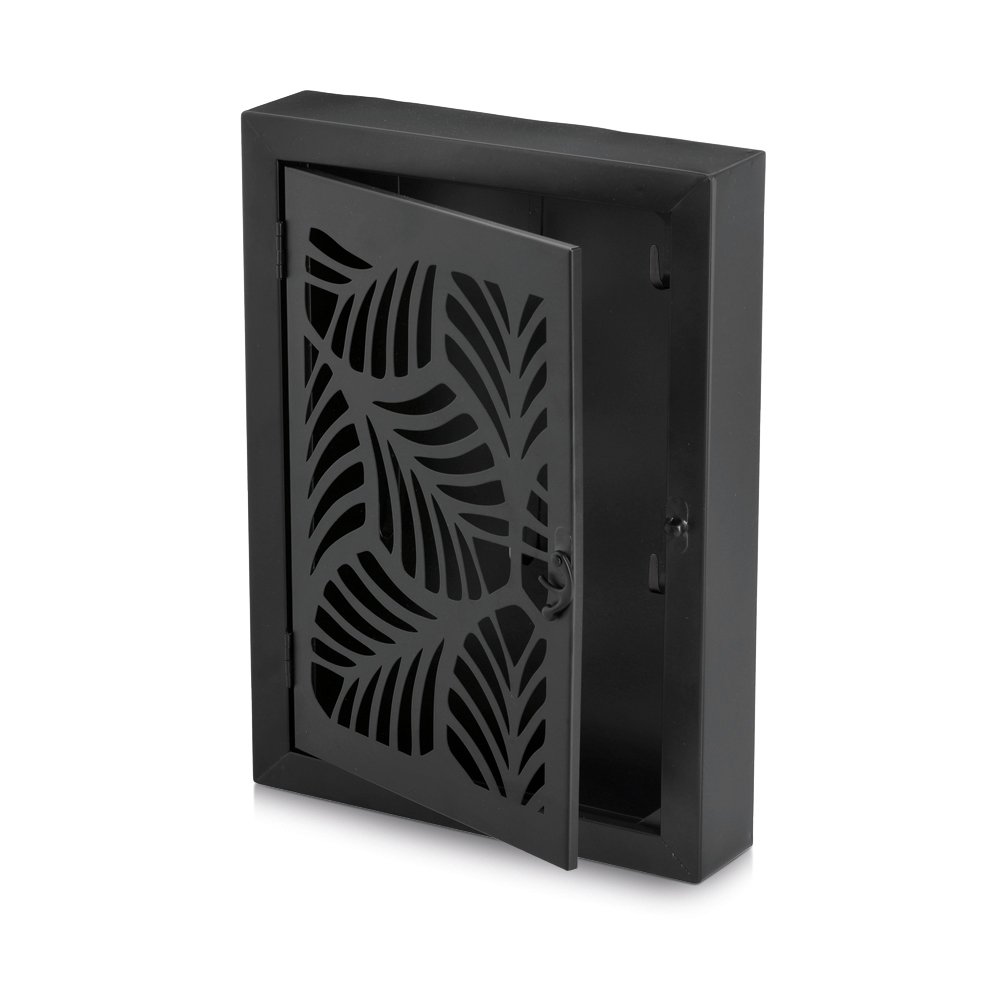 zeller-present-leaves-schl-sselkasten-metall-schwarz-6-haken image 4