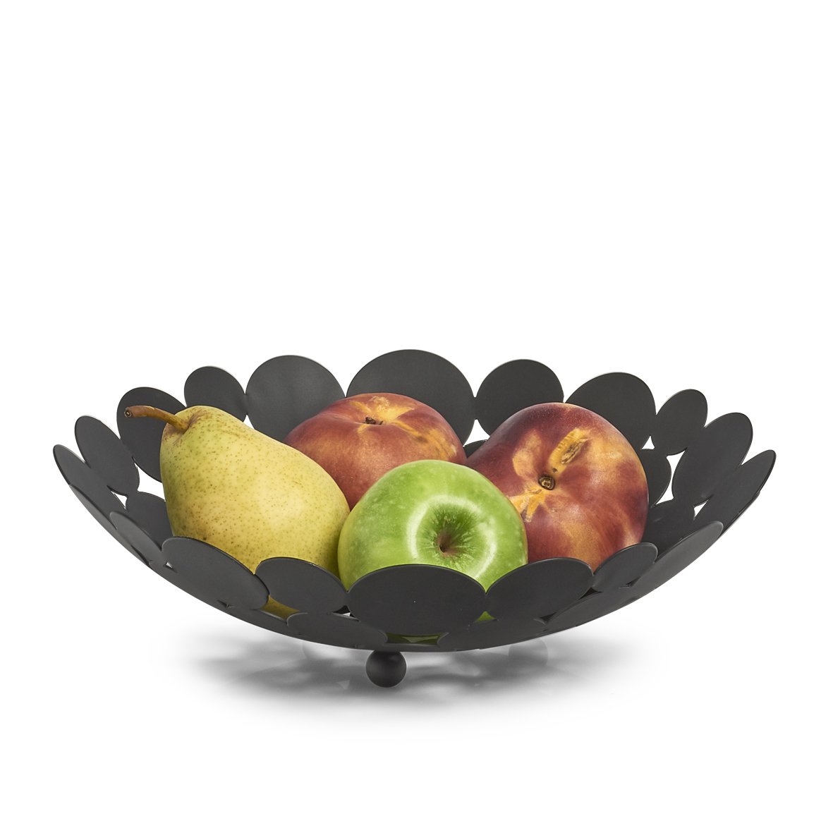 zeller-present-k-che-obstkorb-metall-schwarz-mit-f-en image 2