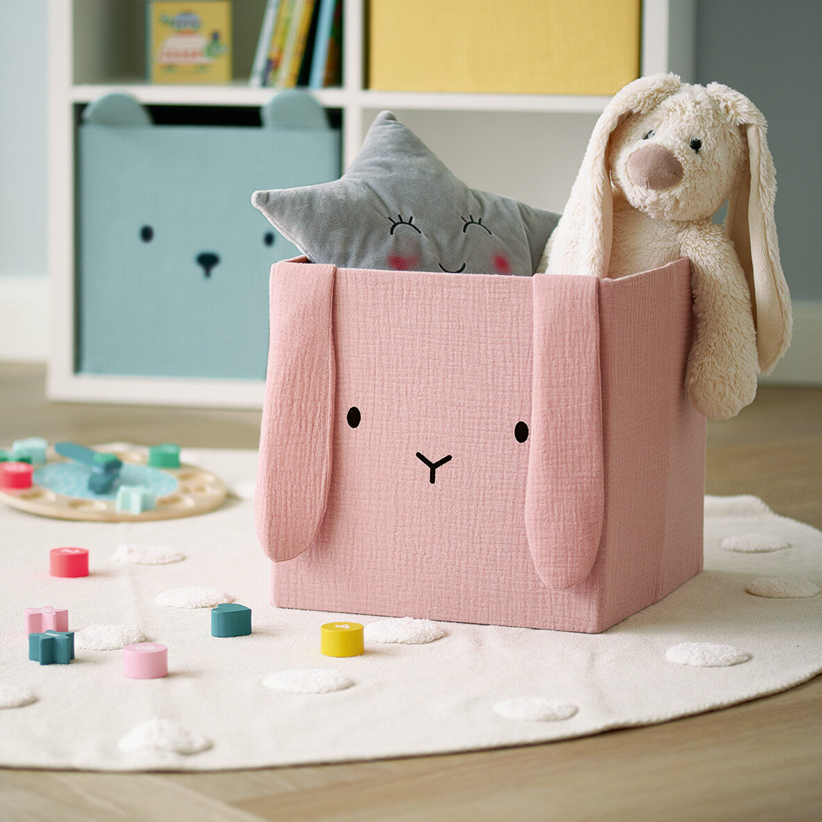 zeller-present-kids-aufbewahrungsbox-hase-musselin image 5
