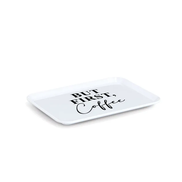 zeller-present-but-first-coffee-tablett-melamin-wei image 1