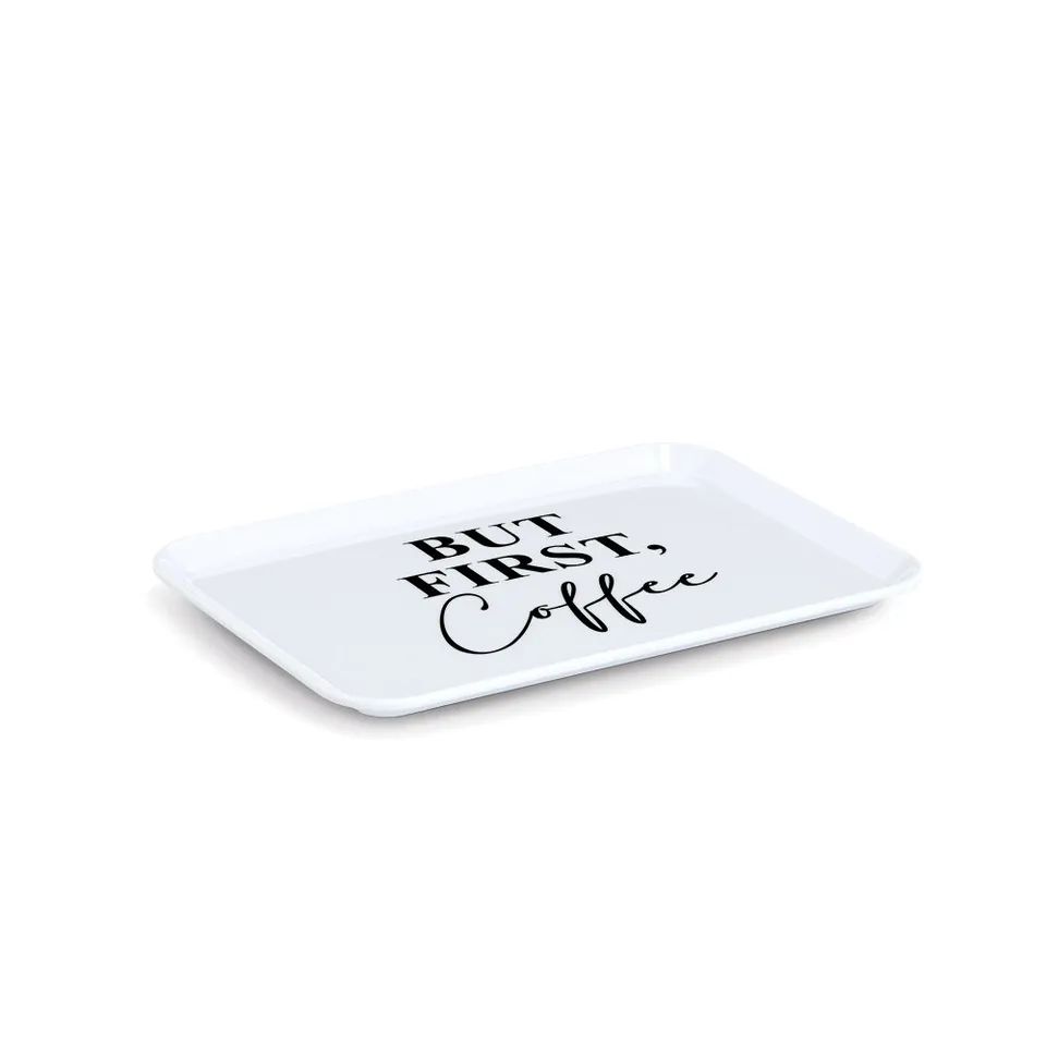 zeller-present-but-first-coffee-tablett-melamin-wei image 1