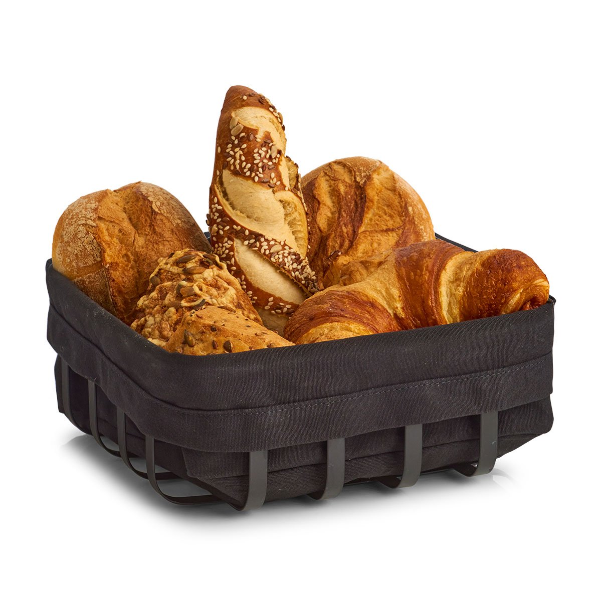 zeller-present-k-che-brotkorb-mit-beutel-schwarz image 3