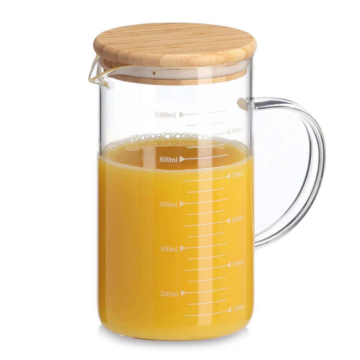 zeller-present-k-che-messbecher-bambusdeckel-1000-ml-glas image 2
