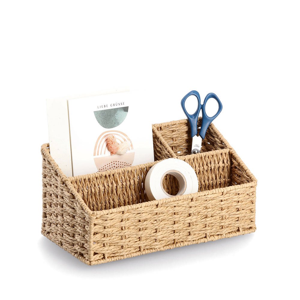 zeller-present-utensilien-organizer-papiergeflecht-25-5-cm image 2