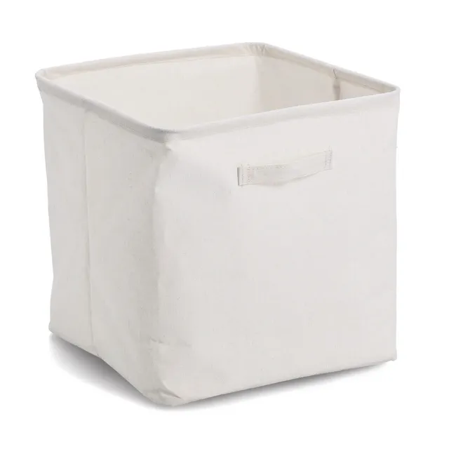 zeller-present-home-living-aufbewahrungsbox-creme-faltbar image 1