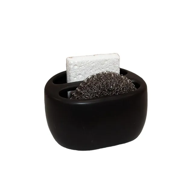 andrea-house-schwammhalter-keramik-schwarz-f-r-sp-le-k-che image 1