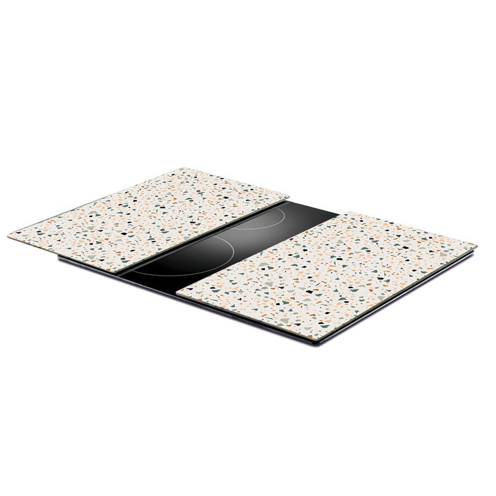 zeller-present-k-che-herdabdeckplatten-terrazzo-2-tlg-glas image 4