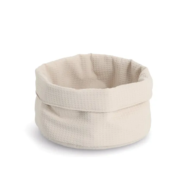 zeller-present-aufbewahrungskorb-waffelpiqu-polyester-creme image 1