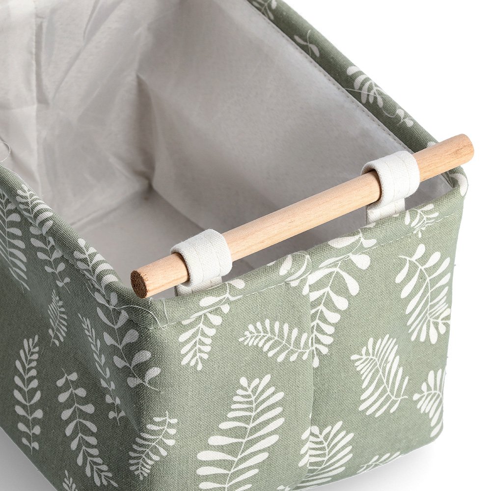 zeller-present-leaves-aufbewahrungskorb-baumwolle-blattdesign image 3