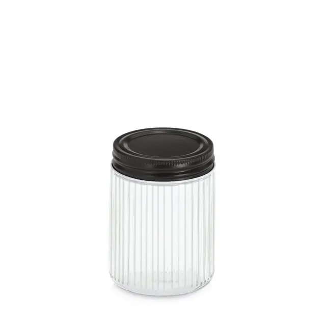 zeller-present-vorratsglas-metalldeckel-300-ml-geriffelt image 1