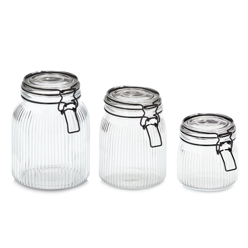 zeller-present-k-che-vorratsglas-b-gelverschluss-1000-ml-rillen image 3