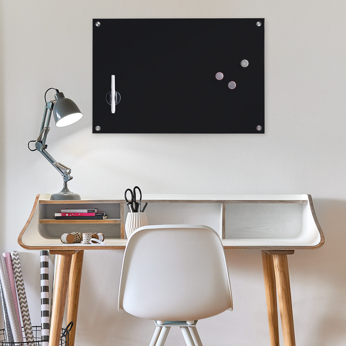 zeller-present-memoboard-glas-schwarz-beschreibbar image 7