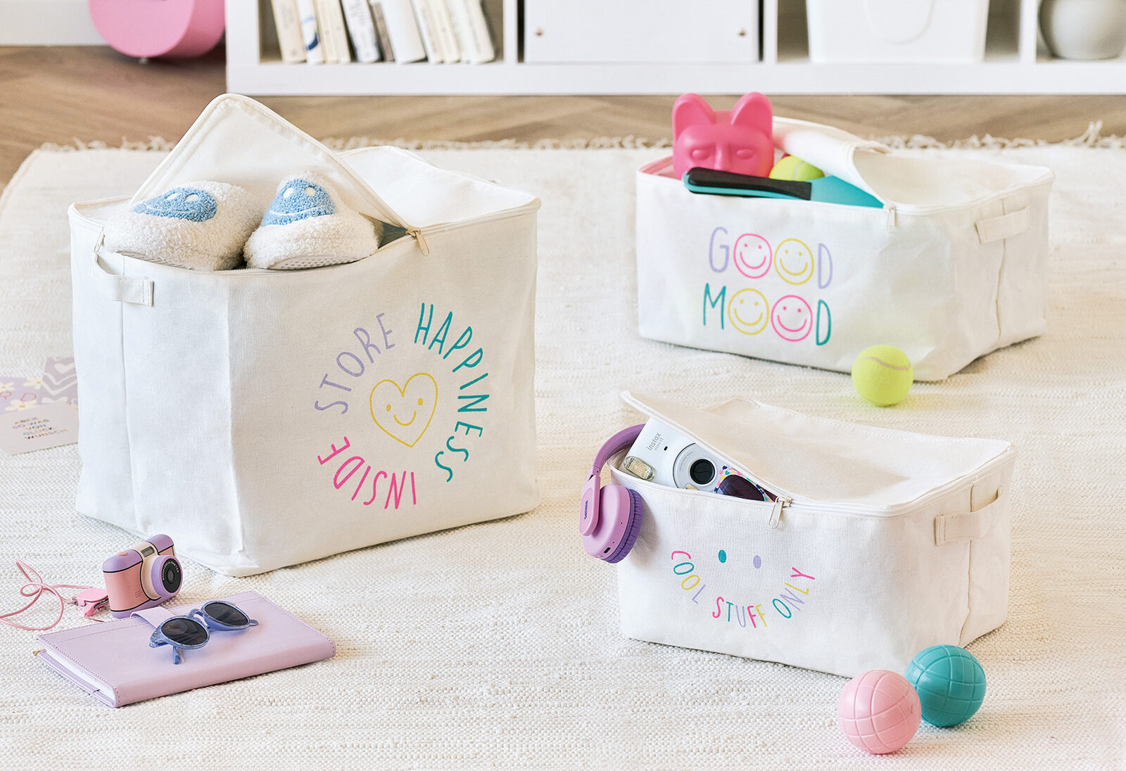 zeller-present-cool-stuff-aufbewahrungsbox-creme-mit-rei-verschluss image 5