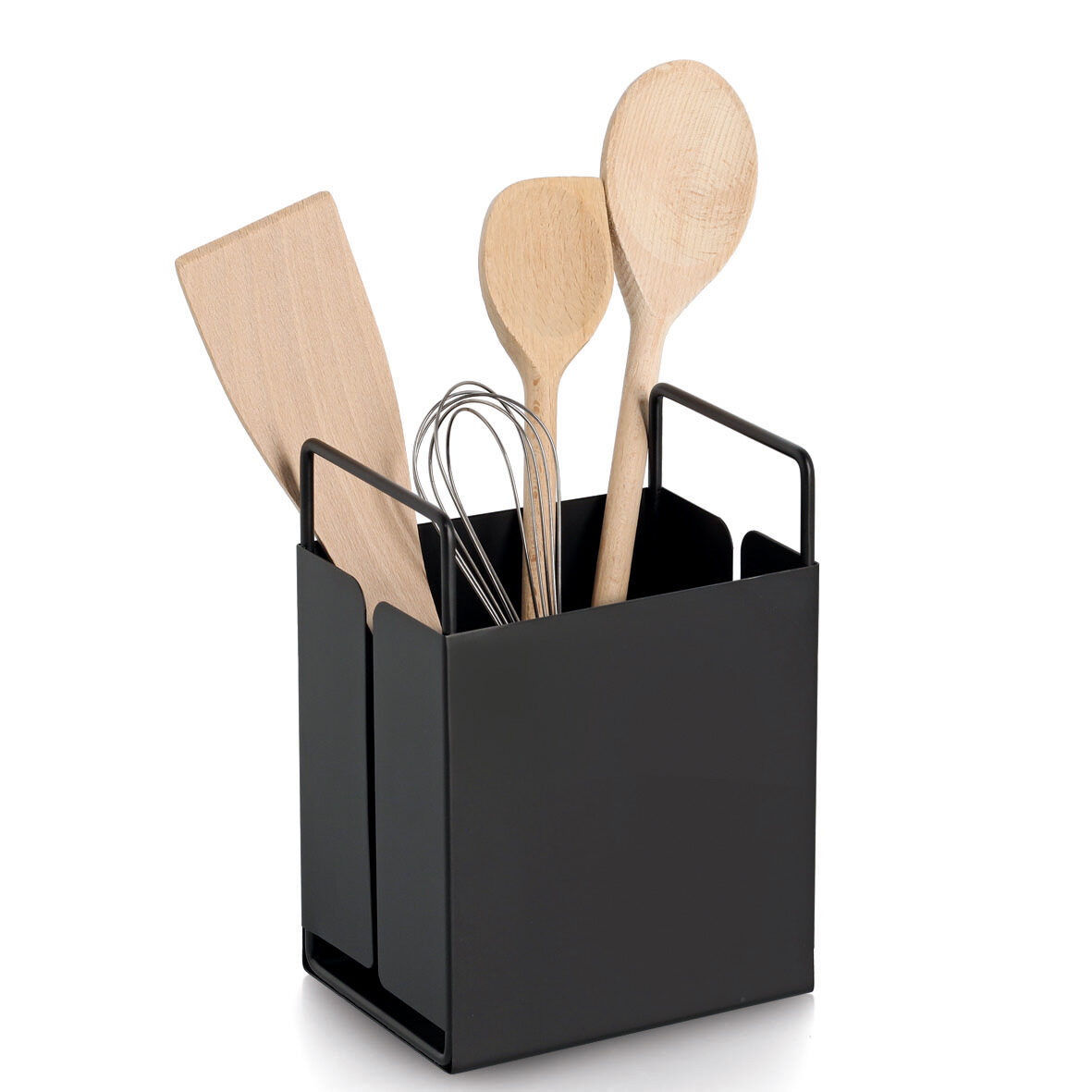 zeller-present-home-utensilienhalter-metall-schwarz image 2
