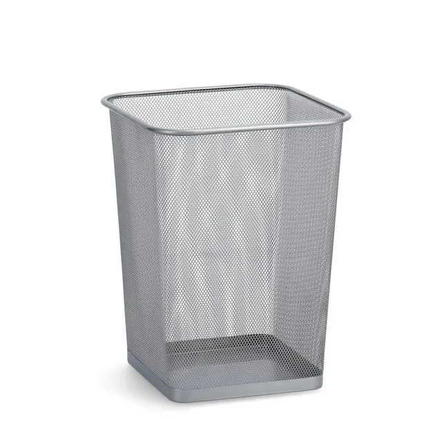 zeller-present-office-papierkorb-eckig-mesh-drahtmetall-schwarz image 1