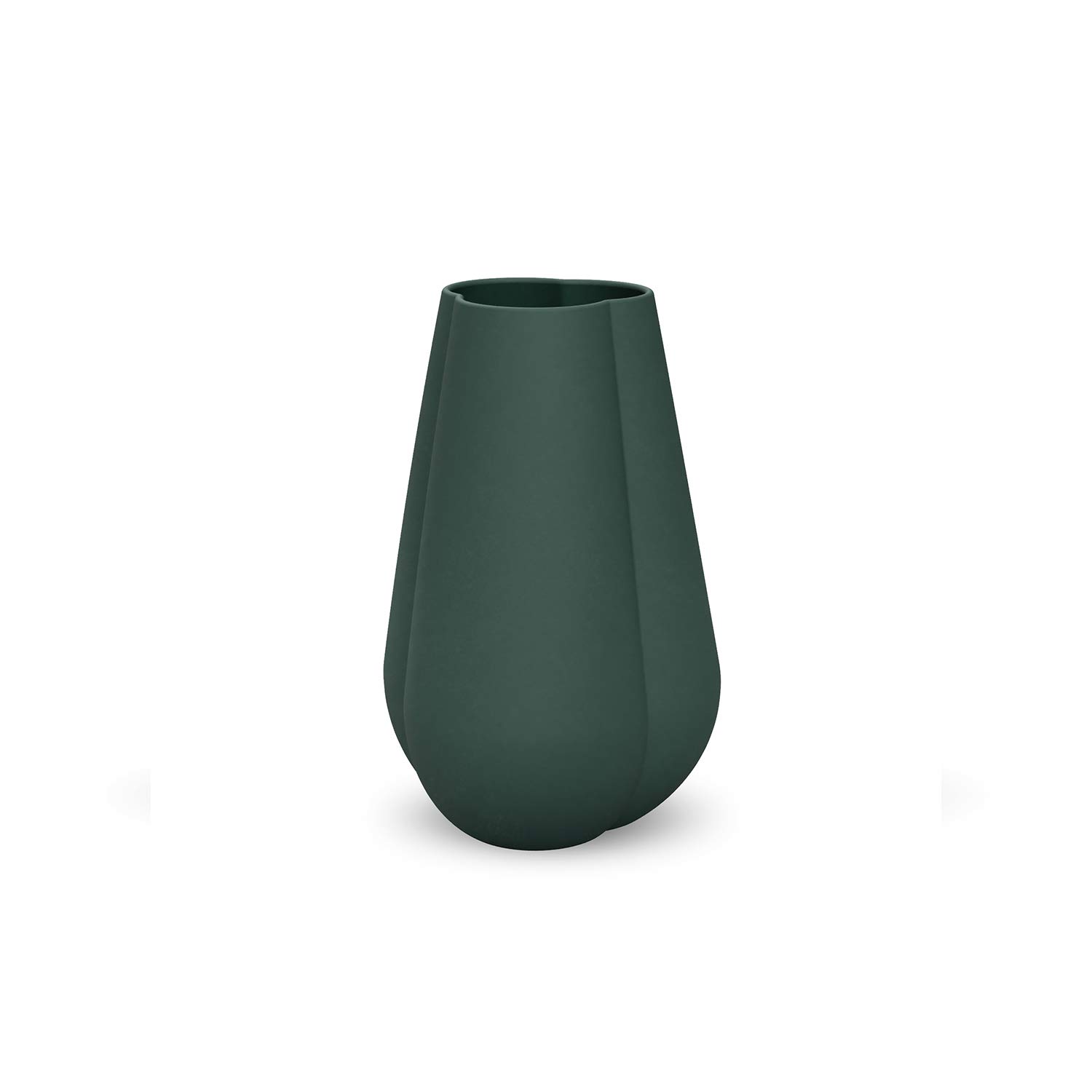 cooee-design-clover-18-cm-vase-keramik-dark-green-matt image 1