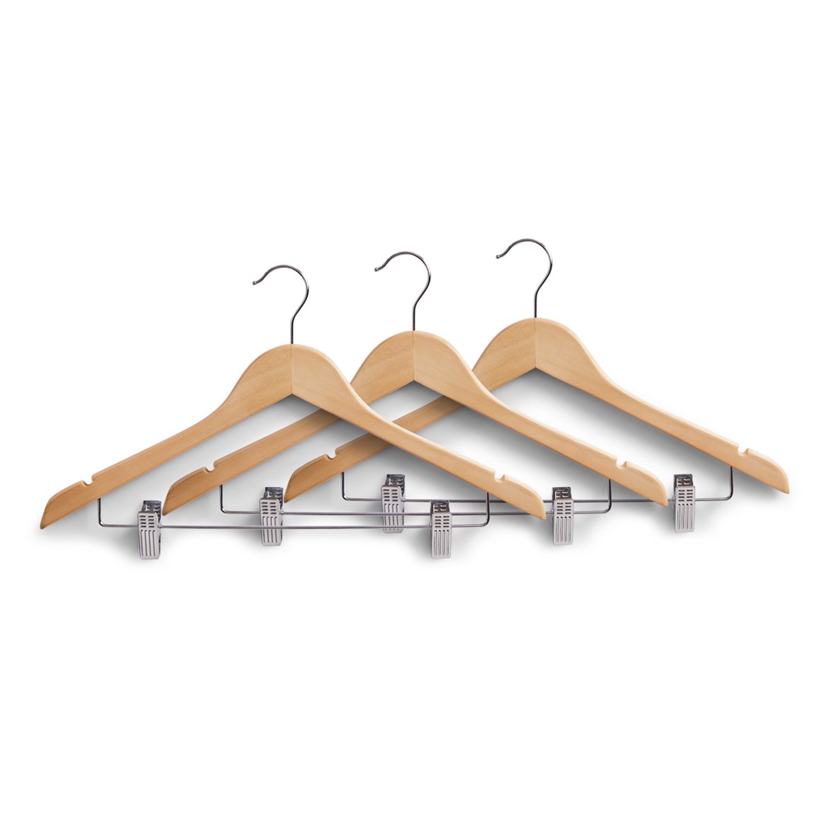 zeller-present-home-living-kleiderb-gel-set-mit-clips-3-tlg-holz image 1