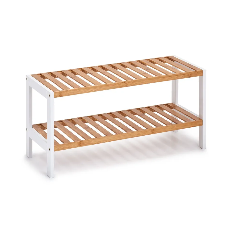 zeller-present-home-living-schuhregal-bambus-wei-2-ablagen image 1