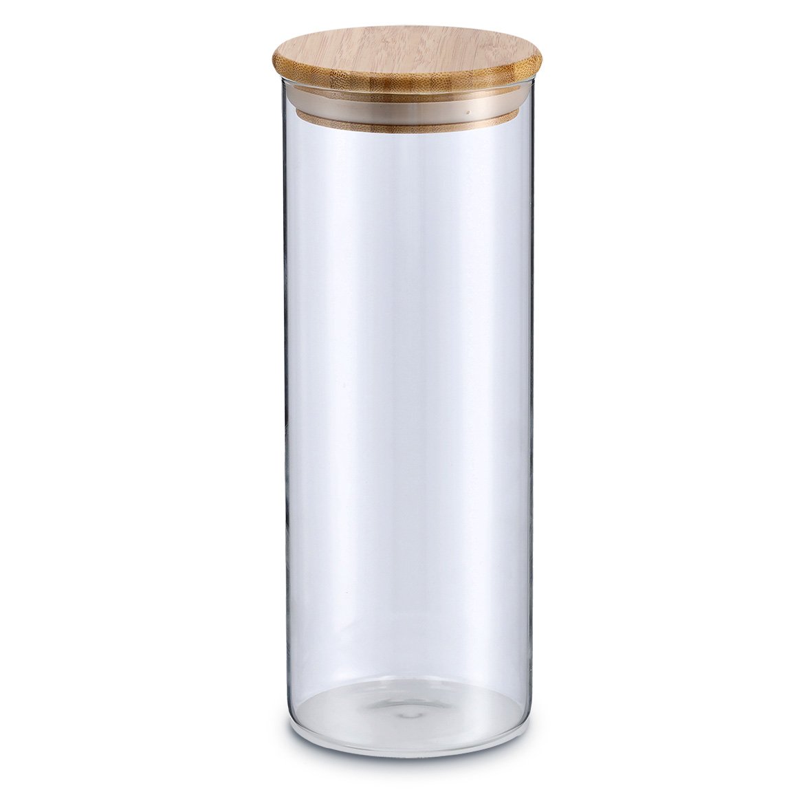 zeller-present-k-che-vorratsglas-1600-ml-mit-bambusdeckel image 1