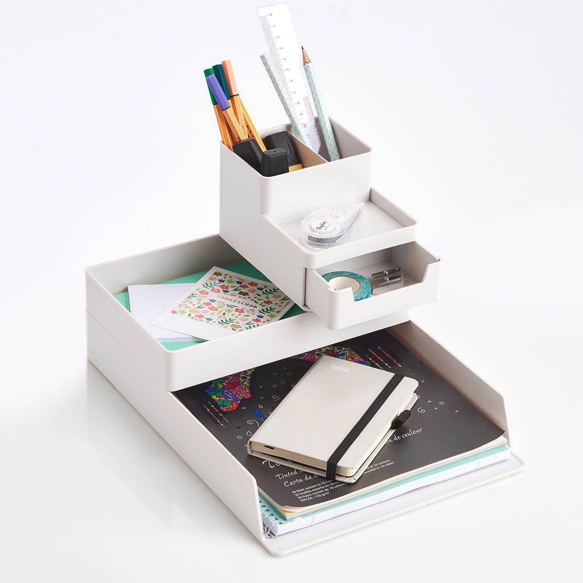 zeller-present-home-living-utensilien-organizer-kunststoff-grau image 5