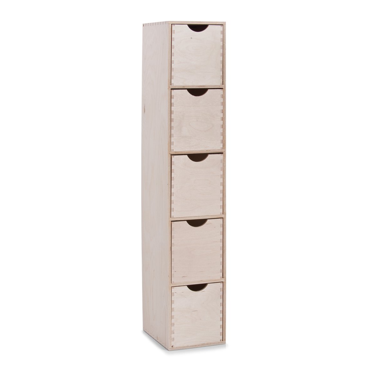 zeller-present-schubladenelement-5-er-birke-holz-5-f-cher image 1