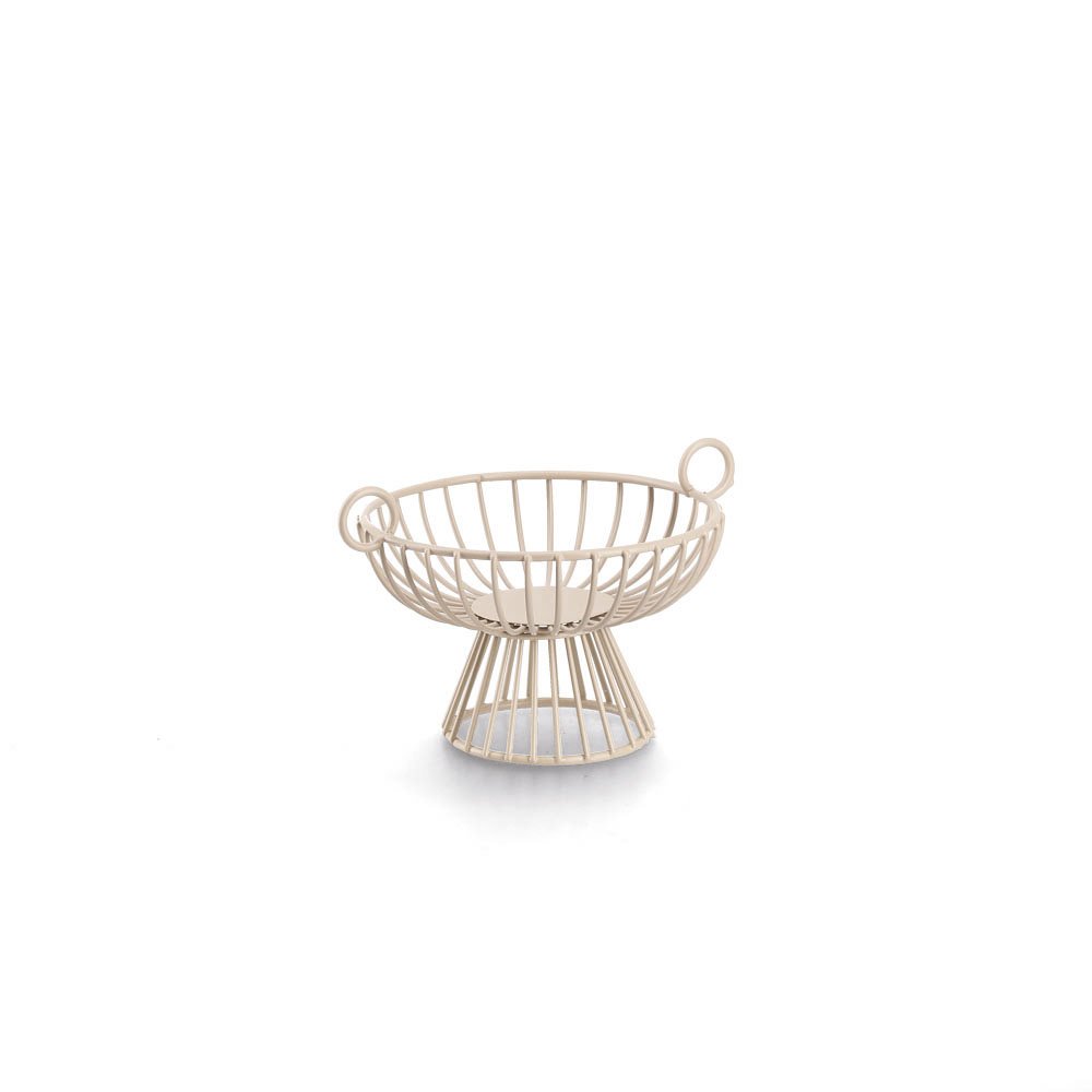 zeller-k-che-obstkorb-obstschale-metall-beige image 1