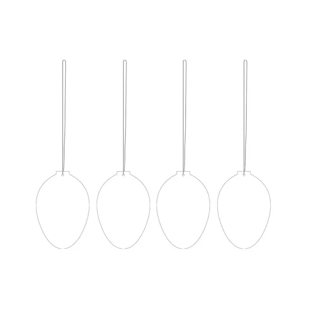 cooee-design-seasonal-osterdeko-edelstahl-wei-4er-set image 1