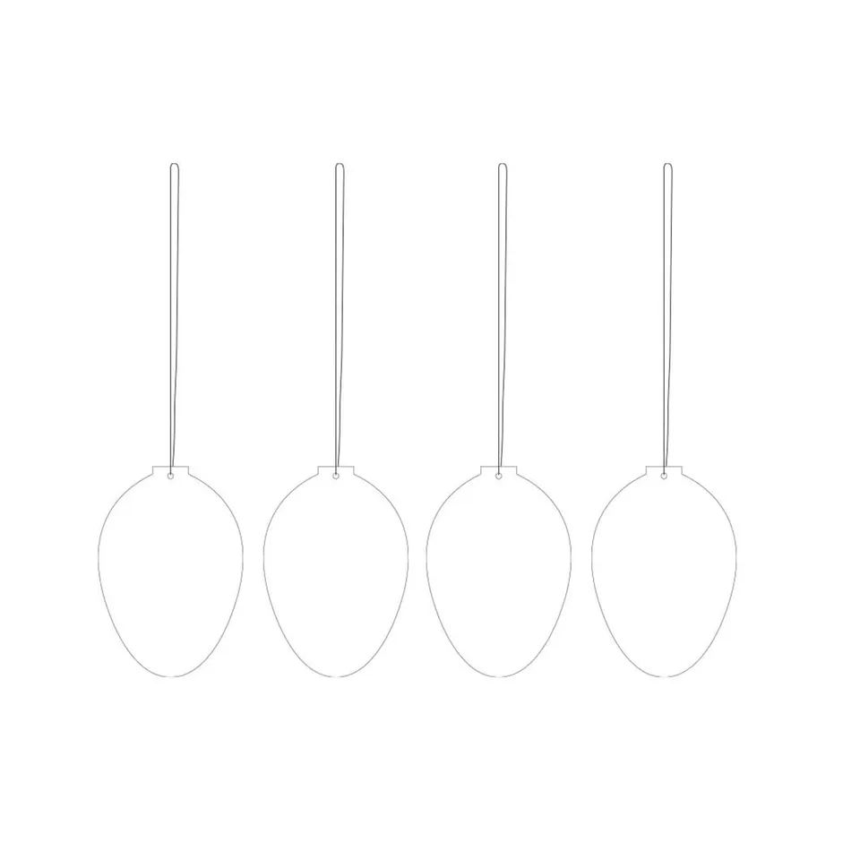 cooee-design-seasonal-osterdeko-edelstahl-wei-4er-set image 1