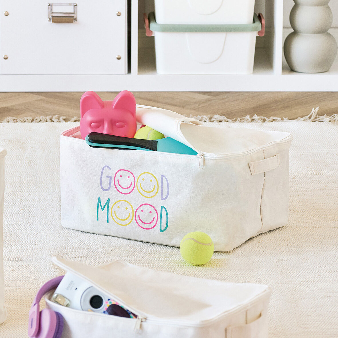 zeller-present-good-mood-aufbewahrungsbox-mit-reissverschluss-creme image 4