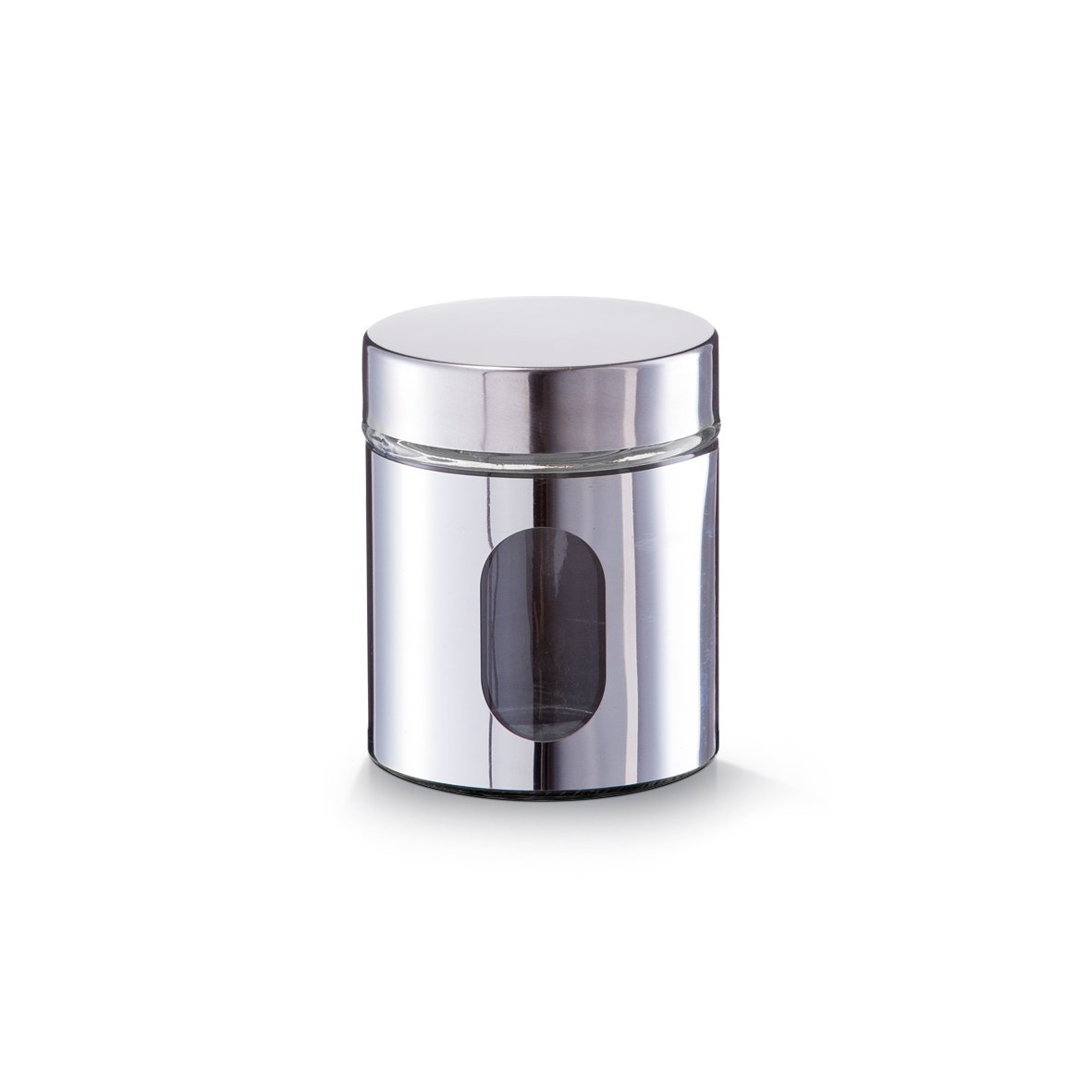 zeller-present-k-che-vorratsglas-600-ml-edelstahl-aufbewahrungsglas image 1