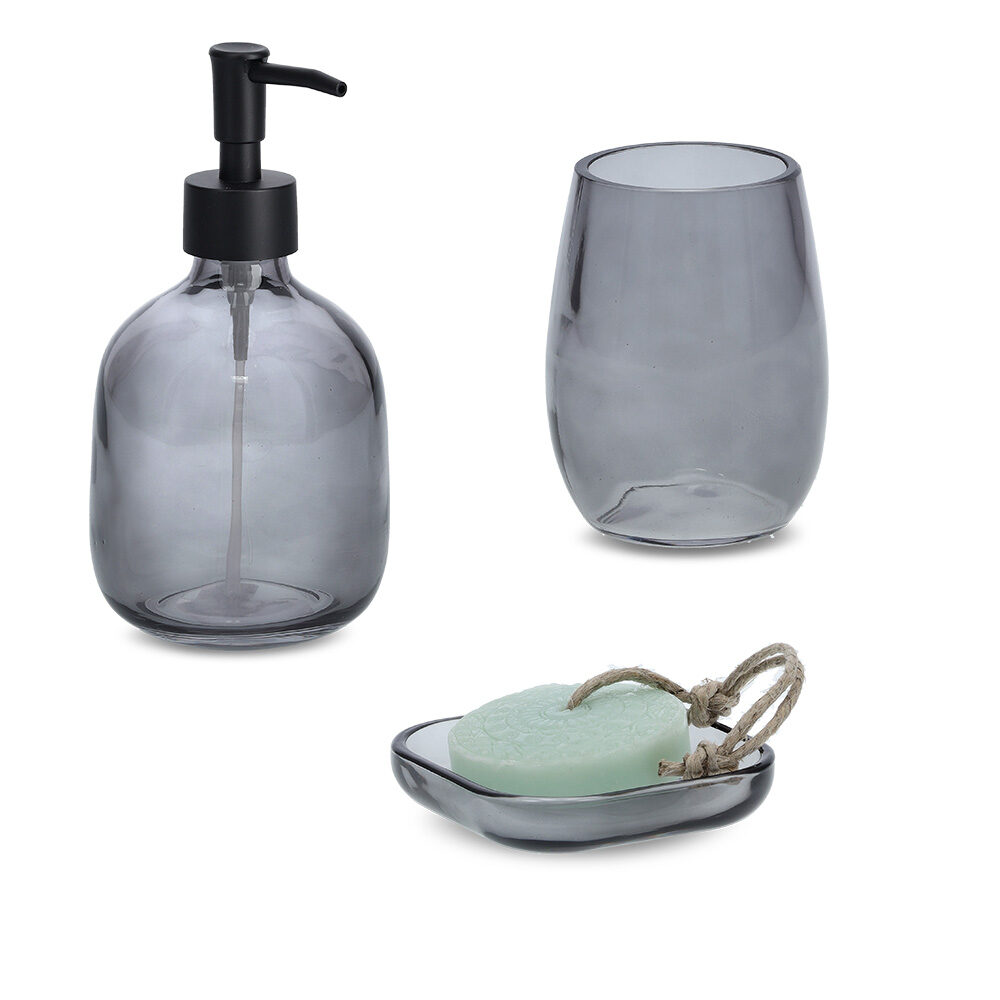 zeller-present-modern-black-seifenschale-glas-schwarz image 5