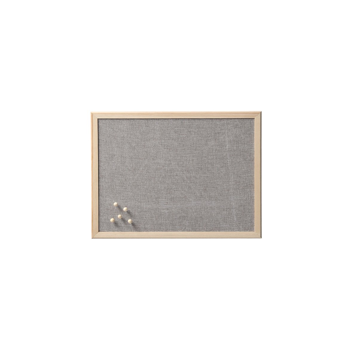 zeller-present-office-pinboard-leinen-kiefer-grau image 1