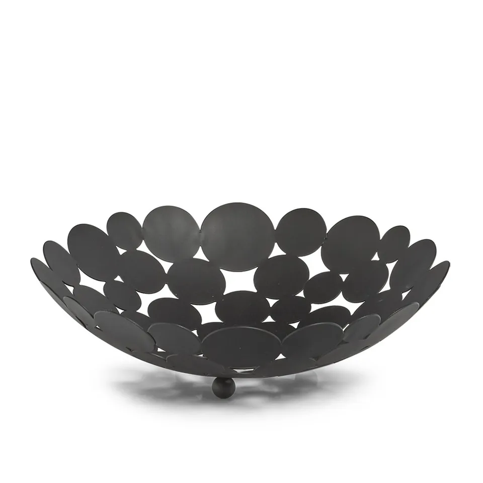 zeller-present-k-che-obstkorb-metall-schwarz-mit-f-en image 1