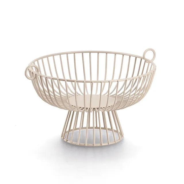zeller-present-k-che-obstkorb-metall-beige-35-cm image 1