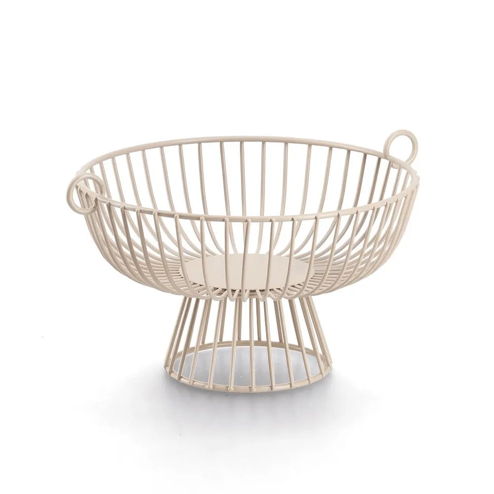 zeller-present-k-che-obstkorb-metall-beige-35-cm image 1