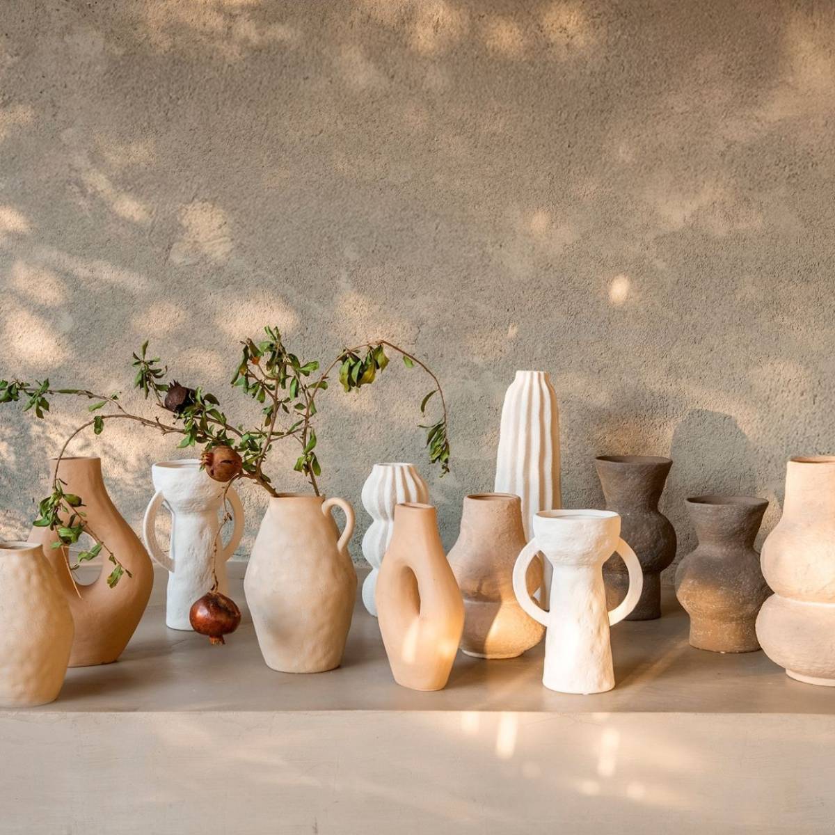 andrea-house-dulia-vase-steinzeug-wei-28-cm image 3