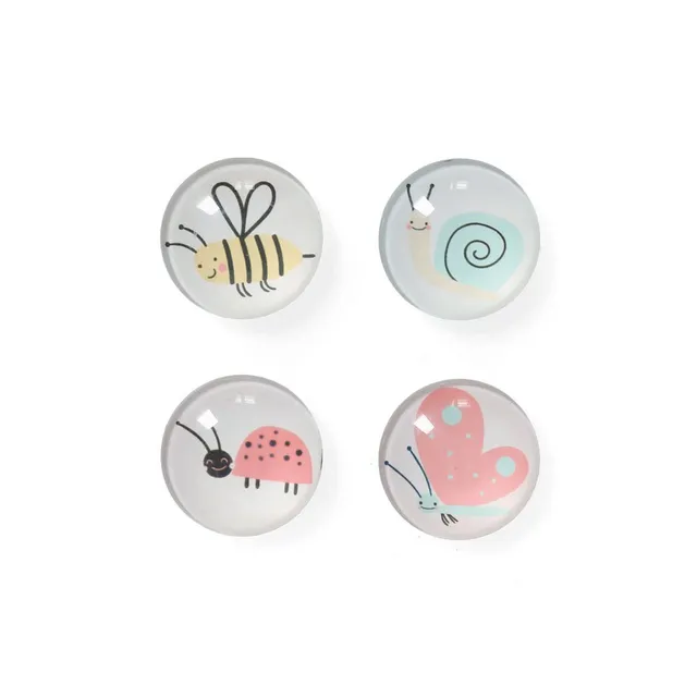zeller-present-office-magnet-set-insekten-4-tlg-glas image 1