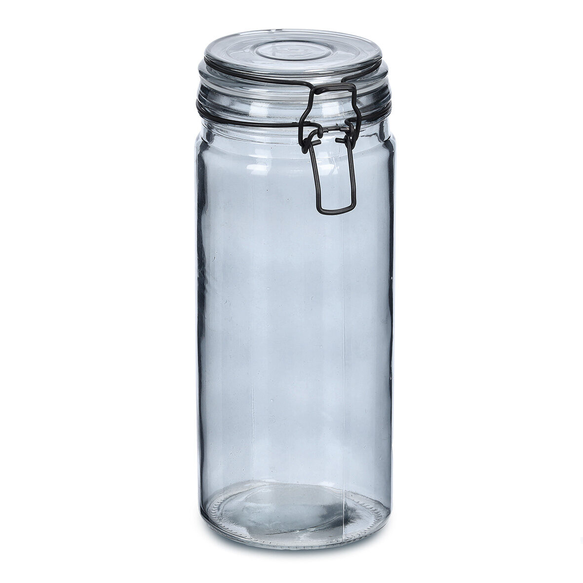 zeller-present-vorratsglas-b-gelverschluss-1000ml-grau image 1