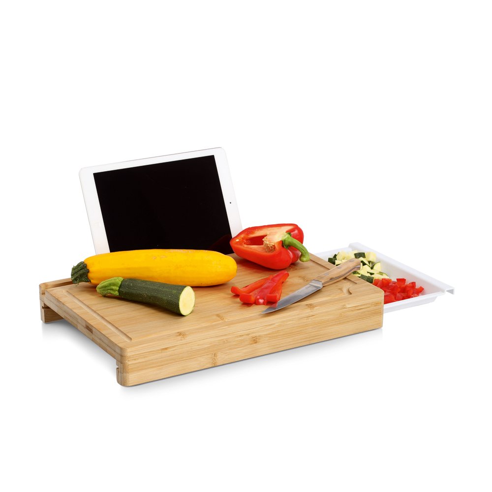 zeller-present-table-schneidebrett-bambus-tablet-halter image 3