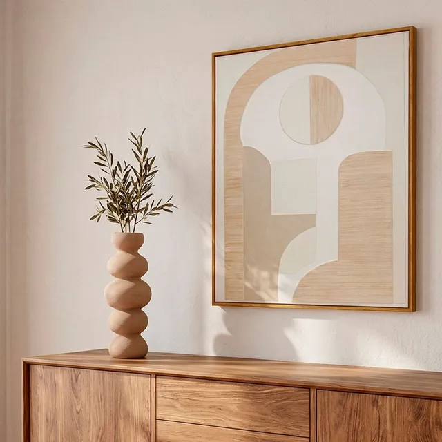 andrea-house-torino-bild-abstrakt-beige-wei-80x100 image 1