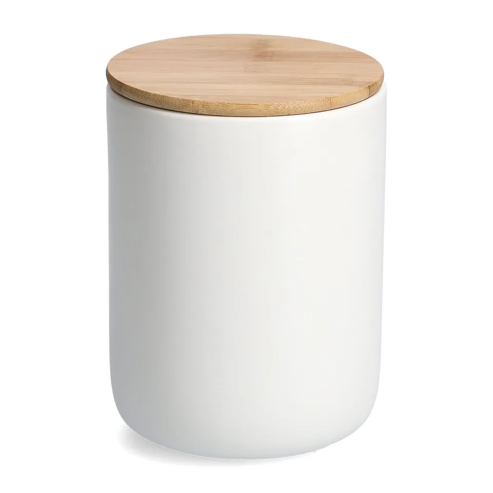 zeller-present-k-che-vorratsdose-keramik-1500-ml-bambusdeckel image 1