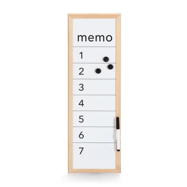 zeller-present-memo-magnet-schreibtafel-metall-kiefer image 1